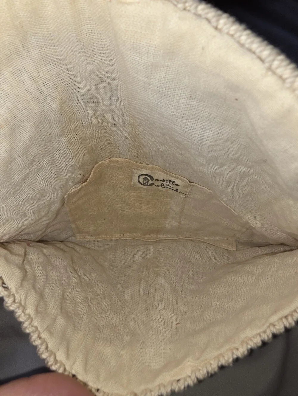 Vintage Macrame Clutch Castillo de Columbia